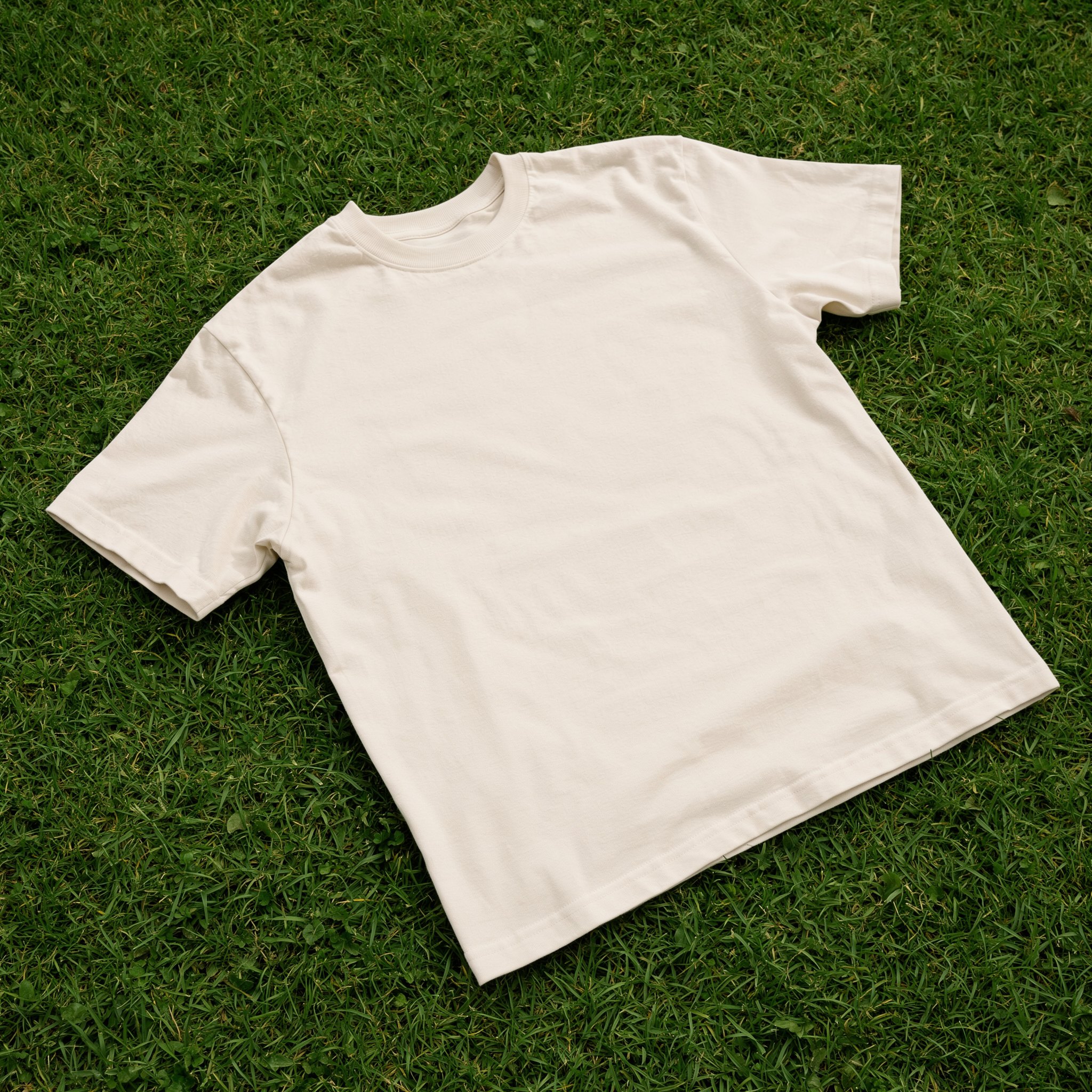 Cream Tee — On Grass